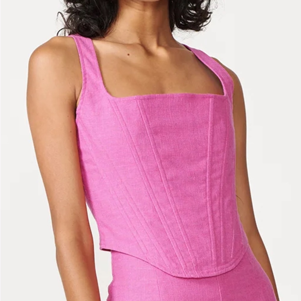 Pink Bustier Corset Top